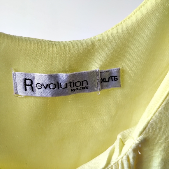 Ricki's Yellow Jersey Knit Dress  XL - Picture 7 of 10